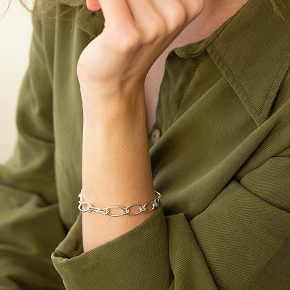 Срібний браслет "Вплив" 141532 №3