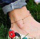 Золотой браслет на ногу б01344 от ювелирного магазина Оникс