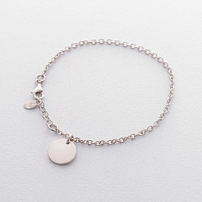 Серебряный браслет для гравировки 141353