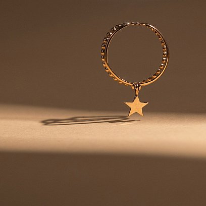 Золотое кольцо "Звёздочка" к05534 №6