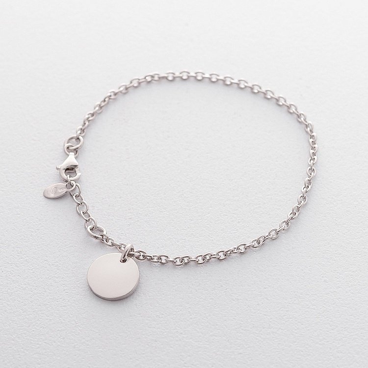 Серебряный браслет для гравировки 141353 от ювелирного магазина Оникс