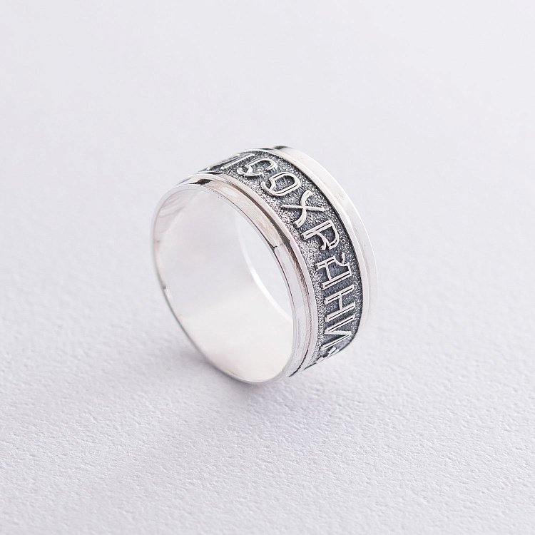 Каблучка "Спаси і збережи" 11271а від ювелірного магазину Онікс - 1