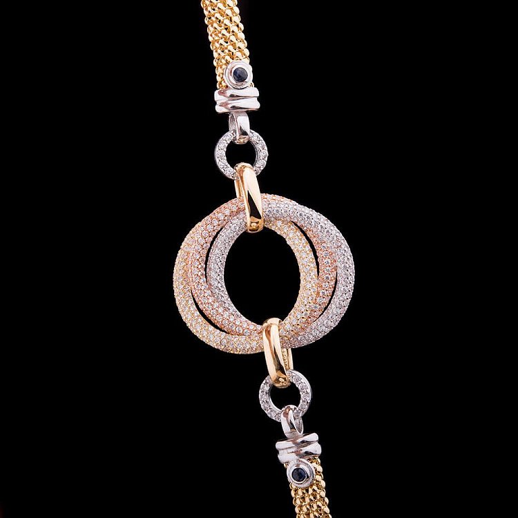 Ексклюзивний золотий браслет б01629 від ювелірного магазину Онікс - 4