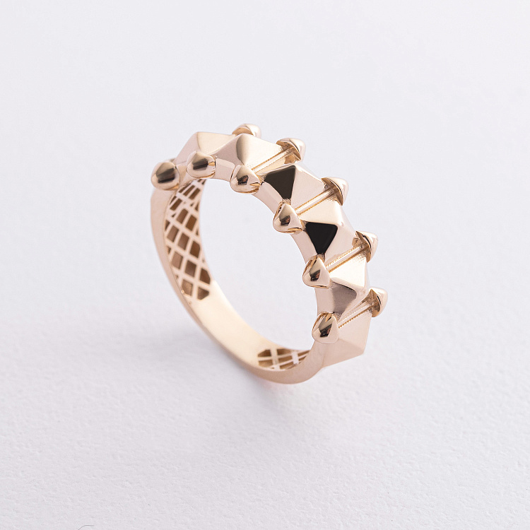 Каблучка в жовтому золоті к08275 від ювелірного магазину Онікс