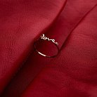 Кольцо "Love" в красном золоте с фианитом к06797 от ювелирного магазина Оникс - 6