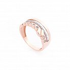 Золотое кольцо с фианитами к05469 от ювелирного магазина Оникс