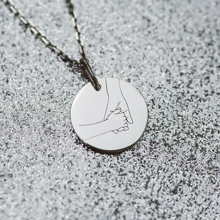 Срібний кулон з гравіюванням "Безумовна любов" 132724без від ювелірного магазину Онікс