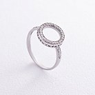 Серебряное кольцо "Круг с сердечками" (фианиты) 3956 от ювелирного магазина Оникс