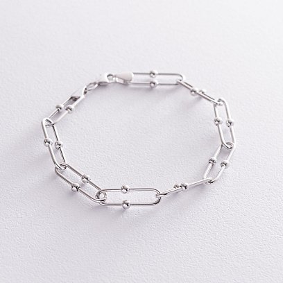 Браслет "Фантазія" в білому золоті б04714