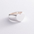 Срібна печатка "Сердечко" (можливе гравіювання) 112695 от ювелирного магазина Оникс - 6