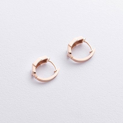 Серьги "Sandra" в красном золоте с09217 №3