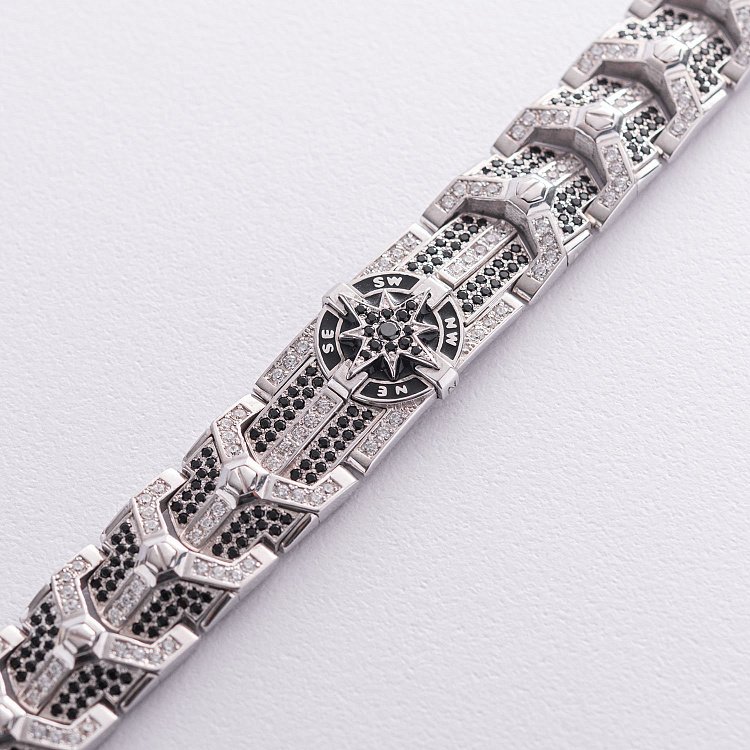 Чоловічий срібний браслет Б2501р від ювелірного магазину Онікс - 2