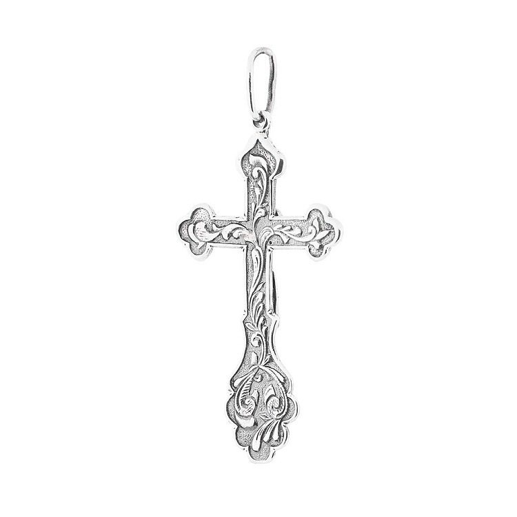 Серебряный православный крест 13402 от ювелирного магазина Оникс - 1