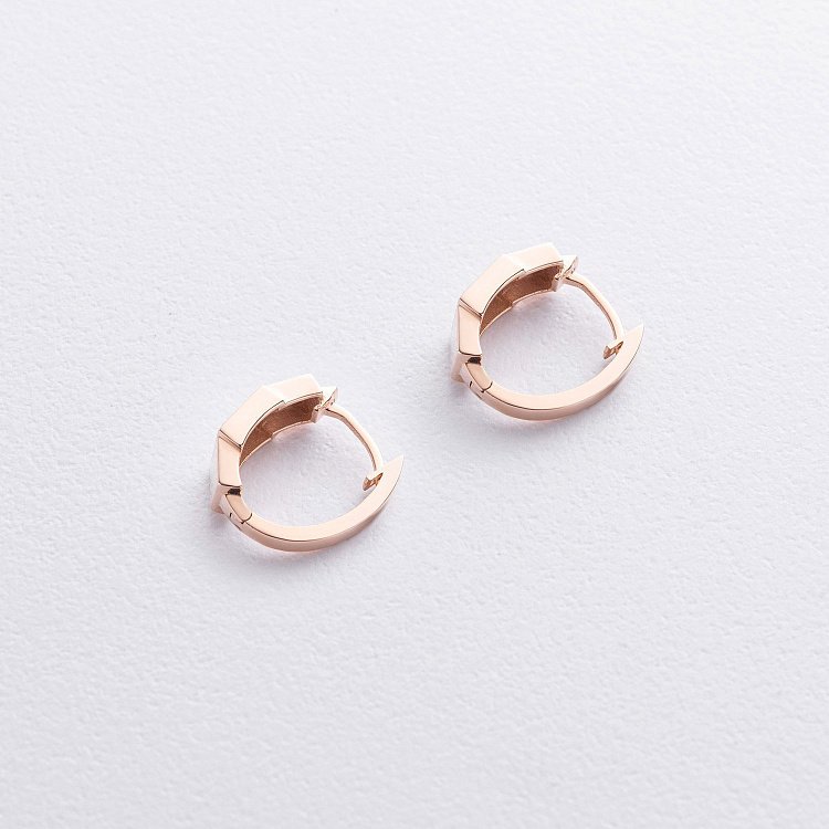 Серьги "Sandra" в красном золоте с09217 от ювелирного магазина Оникс - 2