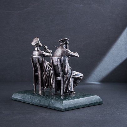 Срібна фігура ручної роботи "Єврейські музиканти" сер00048 №2