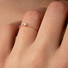 Помолвочное золотое кольцо с бриллиантами 227592421 от ювелирного магазина Оникс - 3