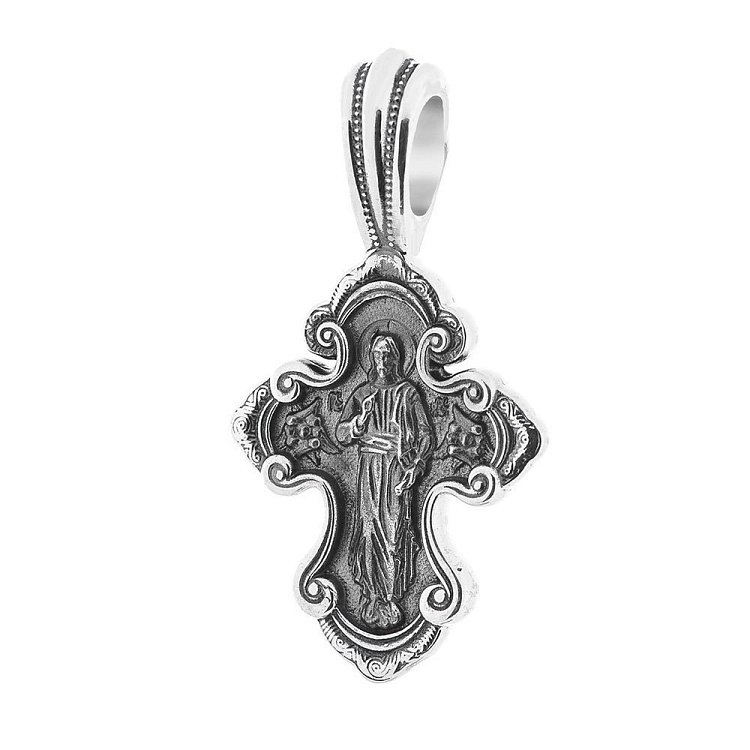 Православный крест (чернение) 131189 от ювелирного магазина Оникс - 2