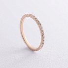 Кольцо в желтом золоте с дорожкой камней (бриллианты) кб0499ch от ювелирного магазина Оникс