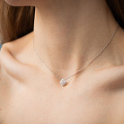 Золоте кольє "Конюшина" (діаманти) колб0164ca от ювелирного магазина Оникс - 3