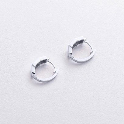 Сережки "Sandra" у білому золоті с09233 №3