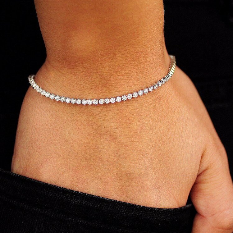 Срібний браслет з фіанітами 14730 від ювелірного магазину Онікс - 4