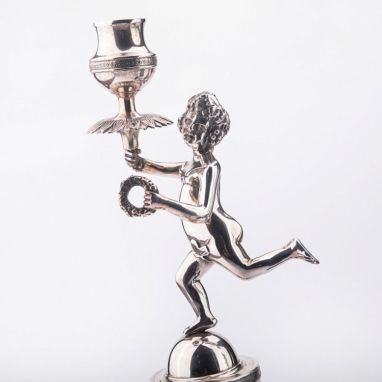 Подсвечник "Бегущий мальчик" сер00028 от ювелирного магазина Оникс - 2