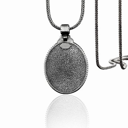 Срібний кулон "Ісус Христос у терновому вінці" 133183 №4