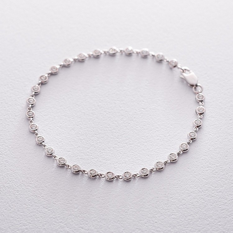 Золотой браслет с бриллиантами бб0017no от ювелирного магазина Оникс