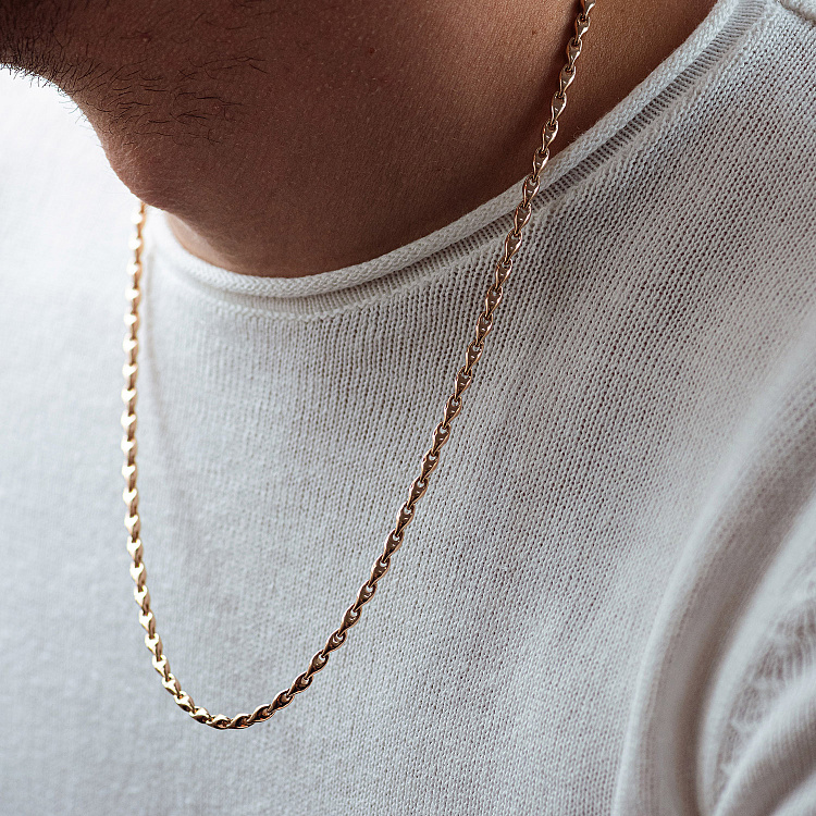 Чоловічий золотий ланцюжок ц00561 від ювелірного магазину Онікс - 6