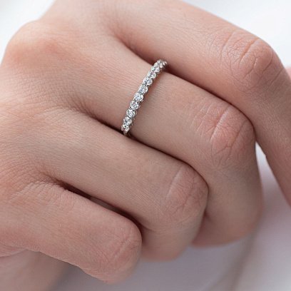 Серебряное кольцо с фианитами 112580 №4