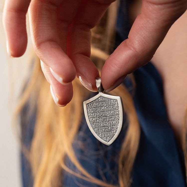 Срібний кулон "Георгій Переможець" 133208 від ювелірного магазину Онікс - 6