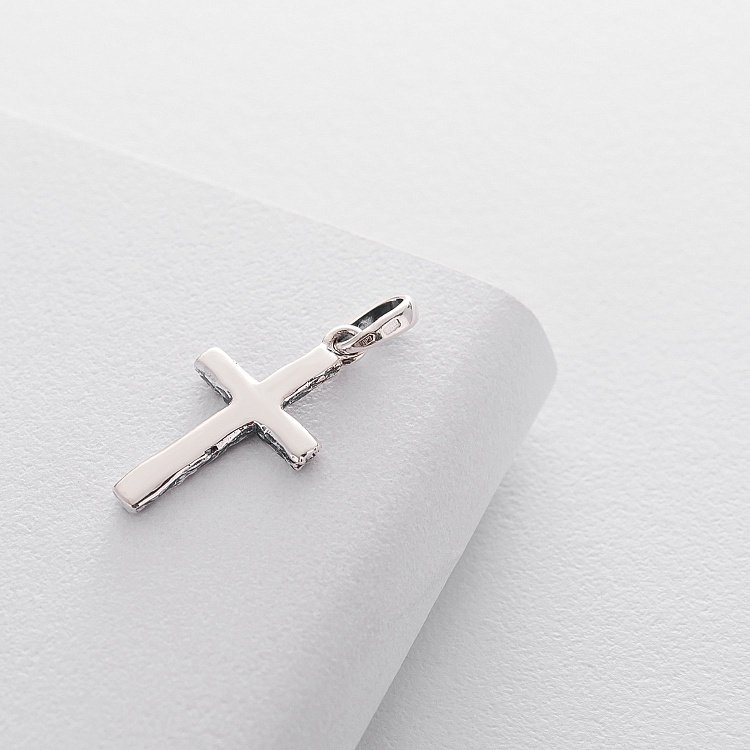 Срібний хрестик (чорніння) 132713 від ювелірного магазину Онікс - 5