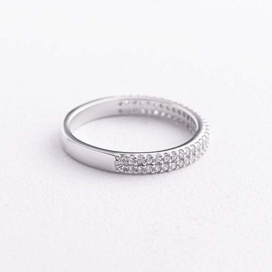 Серебряное кольцо с фианитами 1910/1р-CZ №3