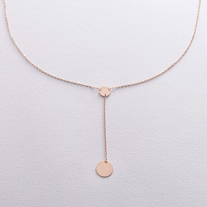 Золоте кольє "Монетки" (можливе гравіювання) кол01479 №3