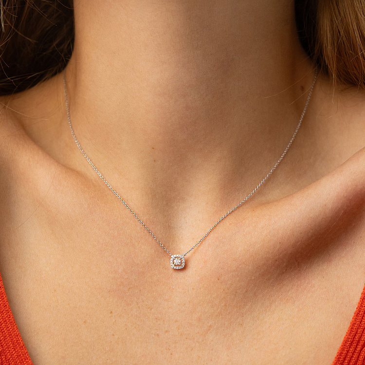 Золотое колье с бриллиантами колб0143ca от ювелирного магазина Оникс - 1