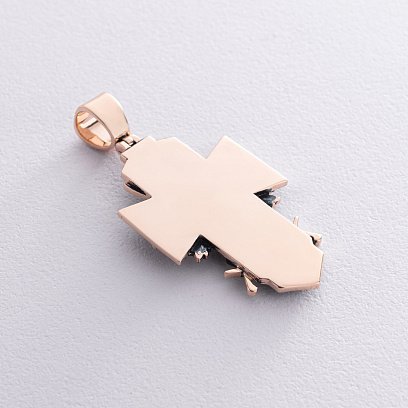 Золотий хрест "Український козак. Слава Україні. На звороті - Спаси і Збережи" п03884 №8