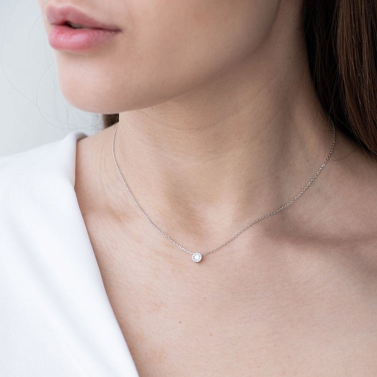 Золотое колье с бриллиантами колб0013ca от ювелирного магазина Оникс - 1