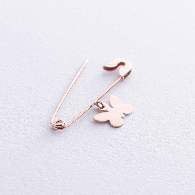 Золотая булавка "Бабочка" зак00350 от ювелирного магазина Оникс - 2