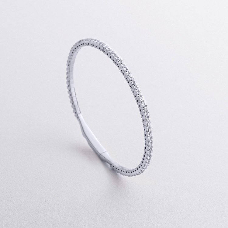 Золотий браслет "Clarice" з доріжкою каменів б05558 від ювелірного магазину Онікс