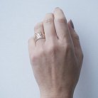 Золотое кольцо "Корона" (фианиты) к05353 от ювелирного магазина Оникс - 4