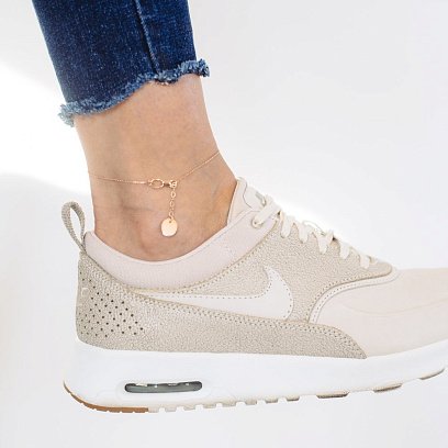 Золотой браслет на ногу (для гравировки) б03691 №4