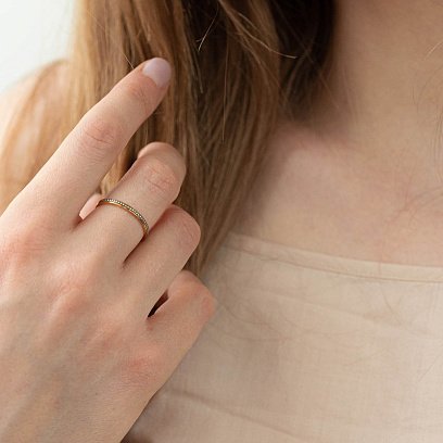 Каблучка в сріблі (позолота, чорніння) 112301 №3