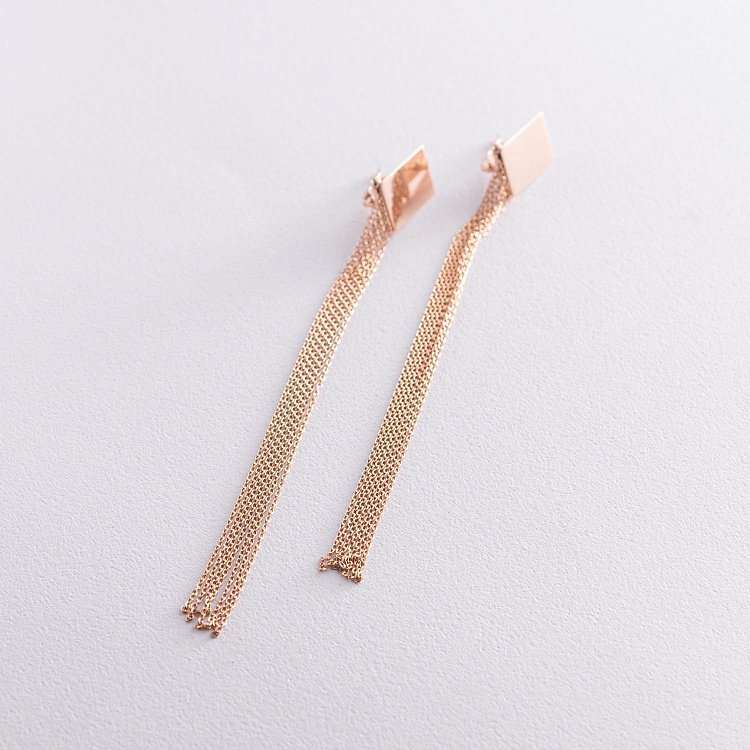 Золотые серьги "Изысканность" 480069 от ювелирного магазина Оникс - 2