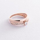 Золотое помолвочное кольцо с фианитами к07478 от ювелирного магазина Оникс - 4