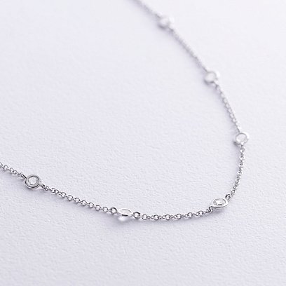 Золотое колье с бриллиантами колб0123sm