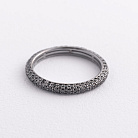 Золотое кольцо с черными бриллиантами кб0242sth от ювелирного магазина Оникс - 2