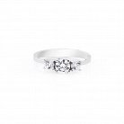 Срібний перстень з фіанітами 111596 от ювелирного магазина Оникс - 3