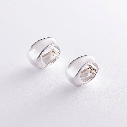 Срібні сережки "Грація" 122705 №6