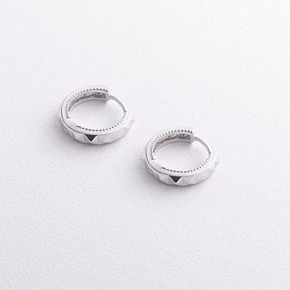 Срібні сережки "Mona" 123524 №2