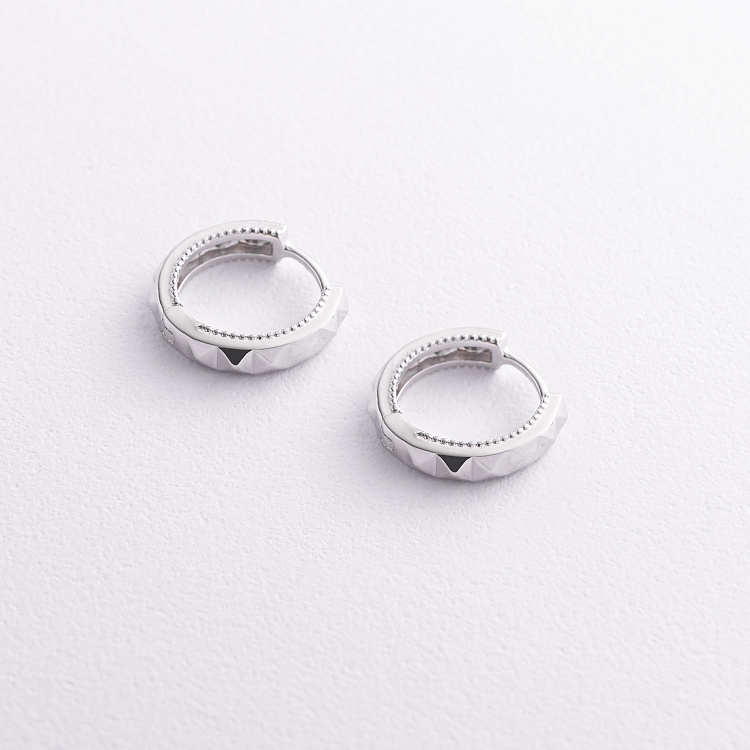 Срібні сережки "Mona" 123524 від ювелірного магазину Онікс - 1